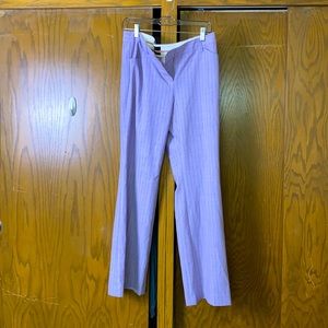 Lavender Pin Stripe Flared Trousers